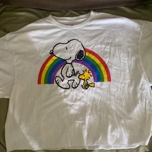 A snoopy and Charlie Brown t-shirts